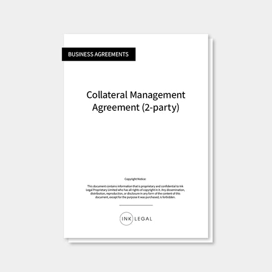 Collateral Management Agreement (2-party)