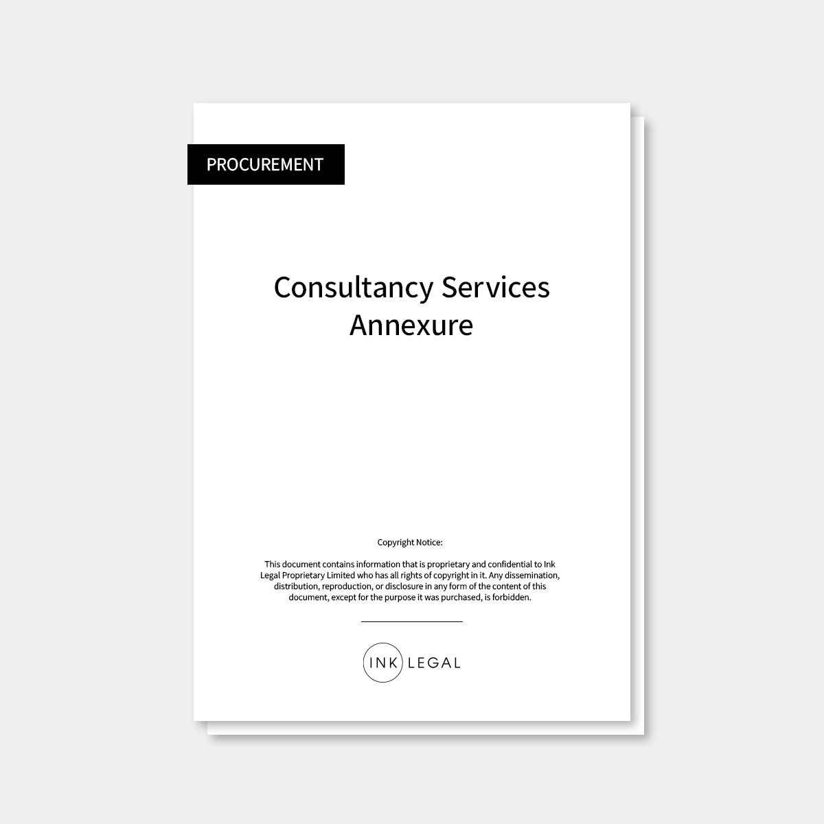 Consultancy Services Annexure