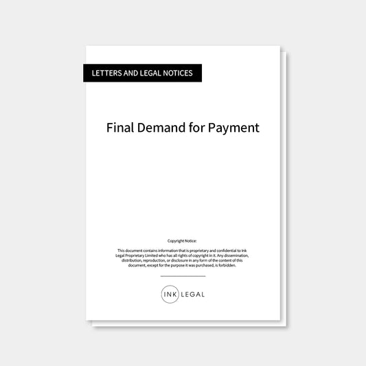 Final Demand for Payment