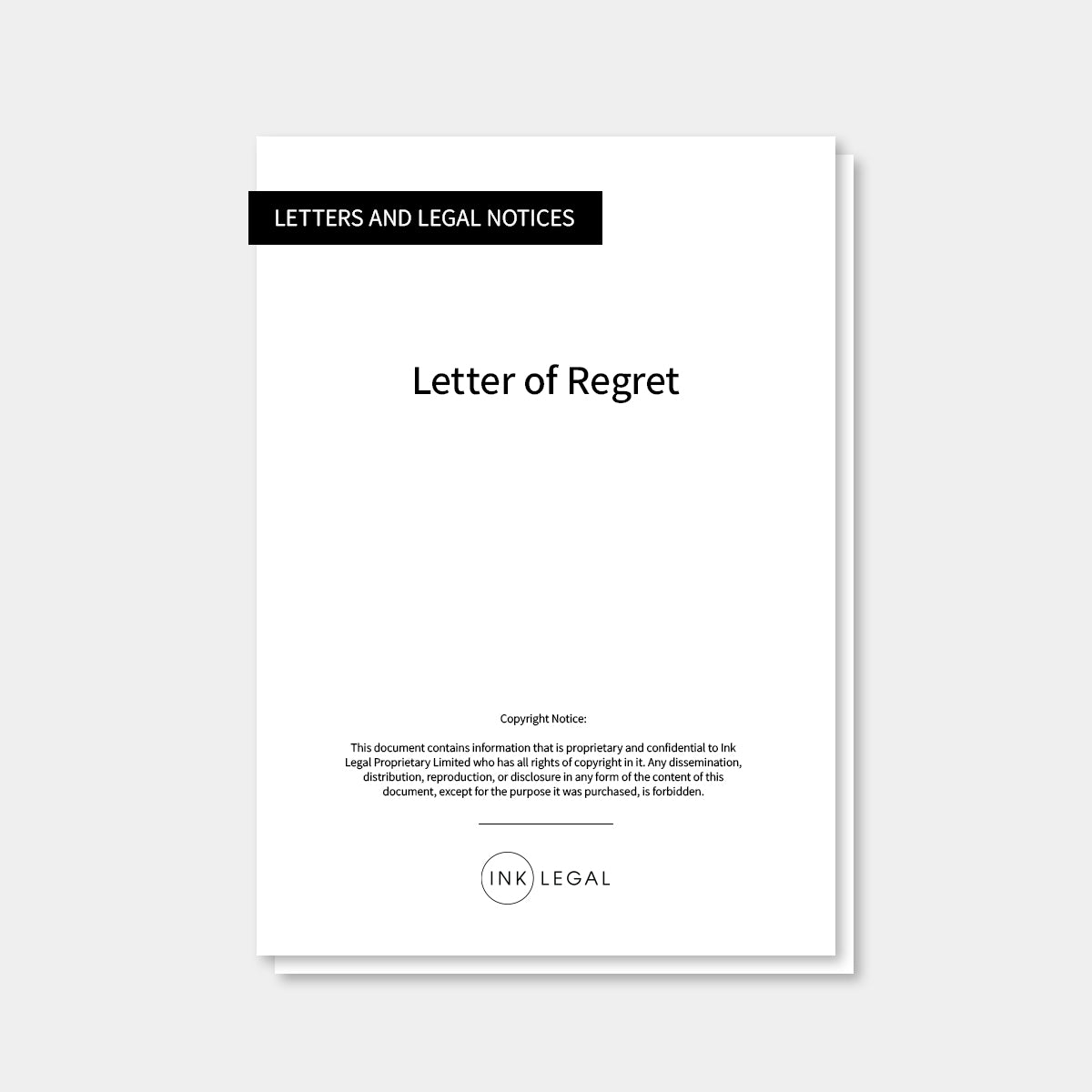 Letter of Regret