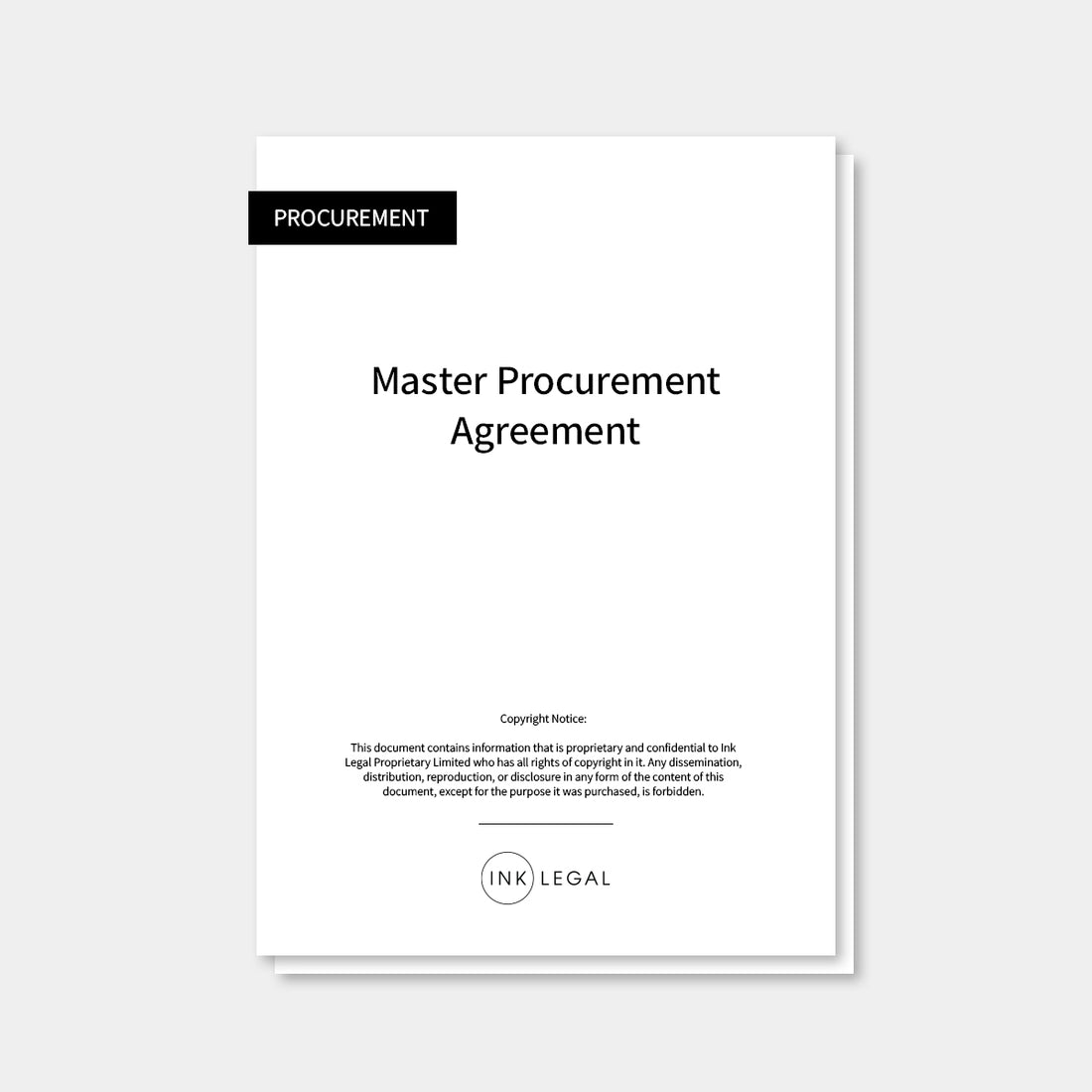 Master Procurement Agreement – Ink Legal