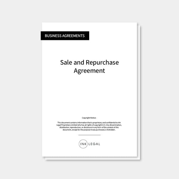 Repurchase Sale and Repurchase Agreement – Ink Legal