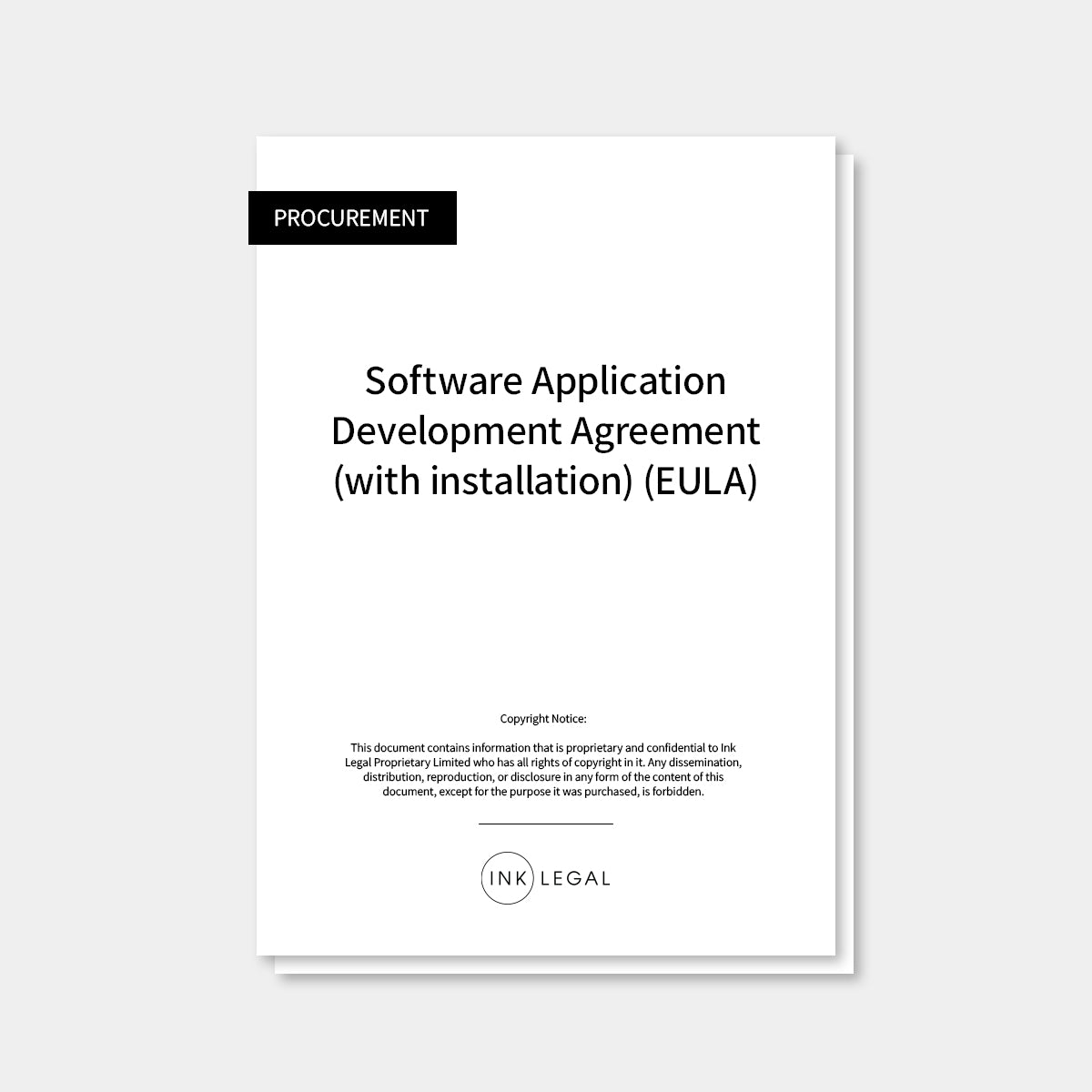 Software Application Development Agreement (with installation) (EULA)